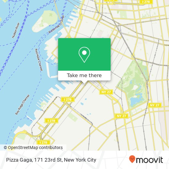 Mapa de Pizza Gaga, 171 23rd St