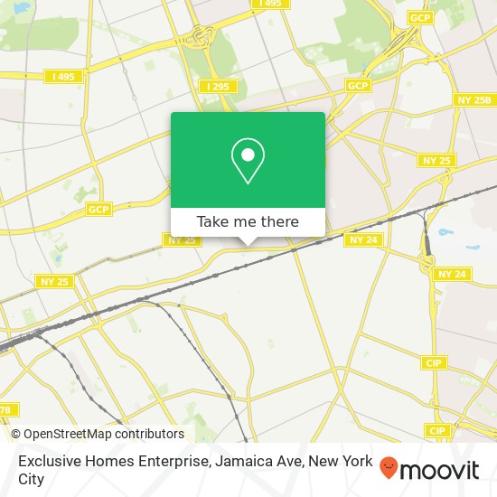 Mapa de Exclusive Homes Enterprise, Jamaica Ave