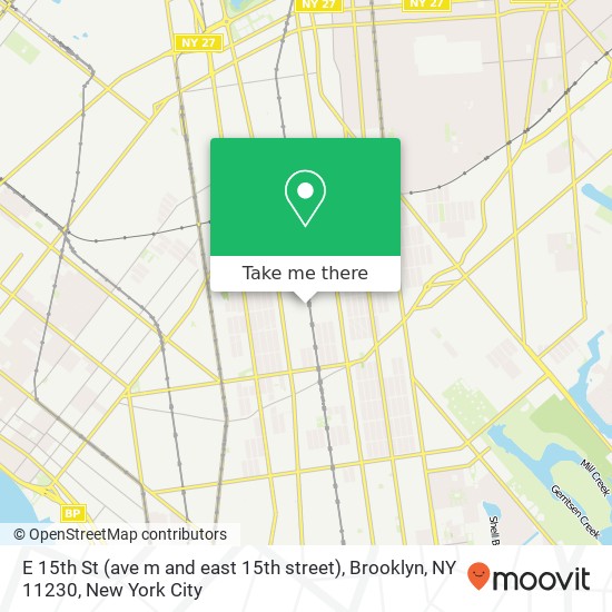 E 15th St (ave m and east 15th street), Brooklyn, NY 11230 map