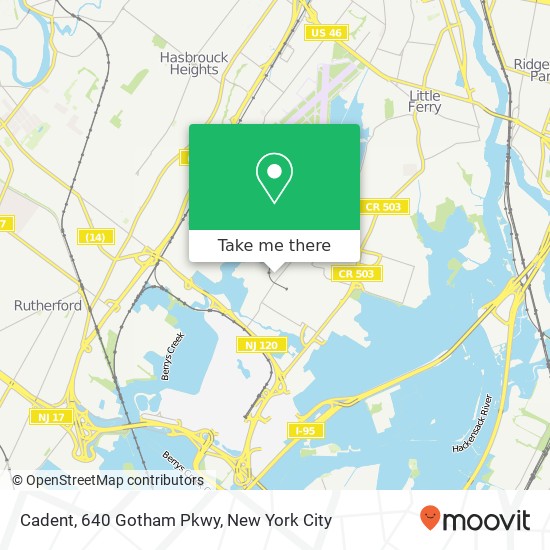 Mapa de Cadent, 640 Gotham Pkwy