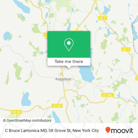 Mapa de C Bruce Lamonica MD, 38 Grove St