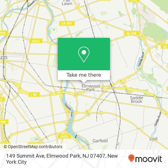 149 Summit Ave, Elmwood Park, NJ 07407 map