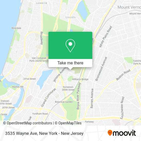 3535 Wayne Ave map
