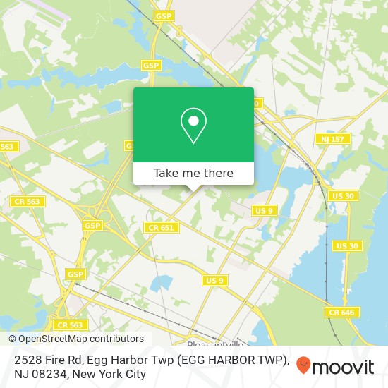 2528 Fire Rd, Egg Harbor Twp (EGG HARBOR TWP), NJ 08234 map