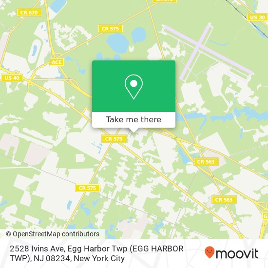 2528 Ivins Ave, Egg Harbor Twp (EGG HARBOR TWP), NJ 08234 map