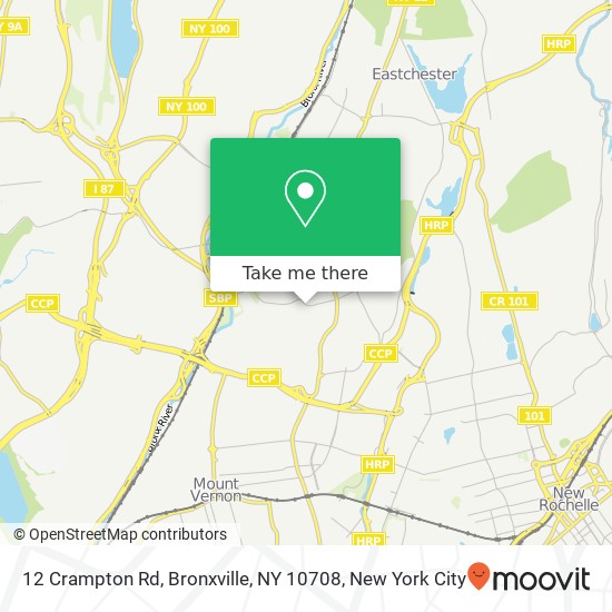12 Crampton Rd, Bronxville, NY 10708 map