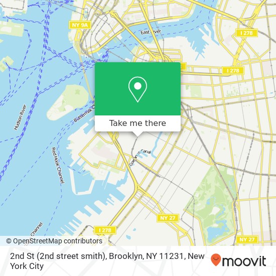 2nd St (2nd street smith), Brooklyn, NY 11231 map