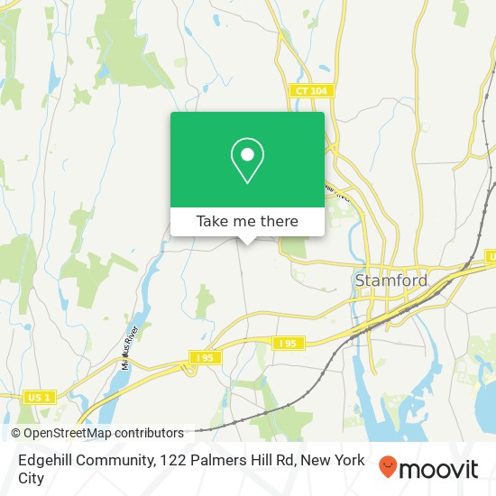 Mapa de Edgehill Community, 122 Palmers Hill Rd