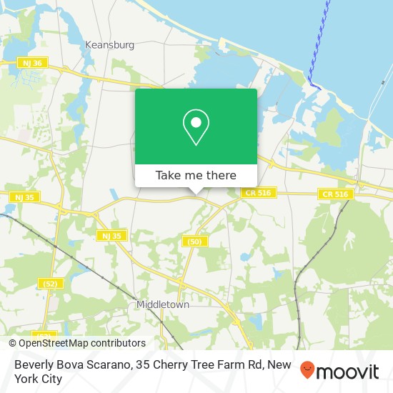 Beverly Bova Scarano, 35 Cherry Tree Farm Rd map