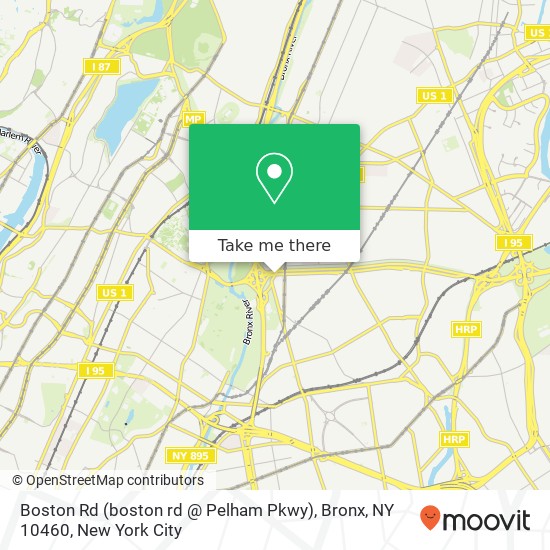 Boston Rd (boston rd @ Pelham Pkwy), Bronx, NY 10460 map