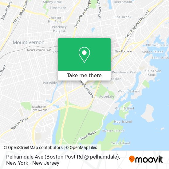 Pelhamdale Ave (Boston Post Rd @ pelhamdale) map