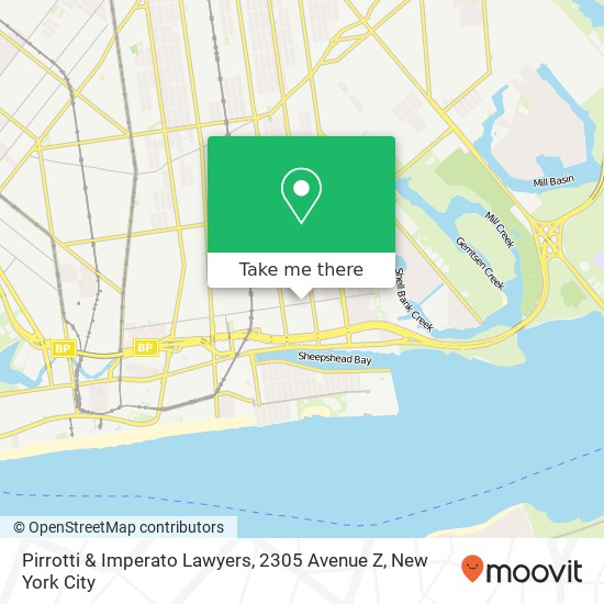 Mapa de Pirrotti & Imperato Lawyers, 2305 Avenue Z