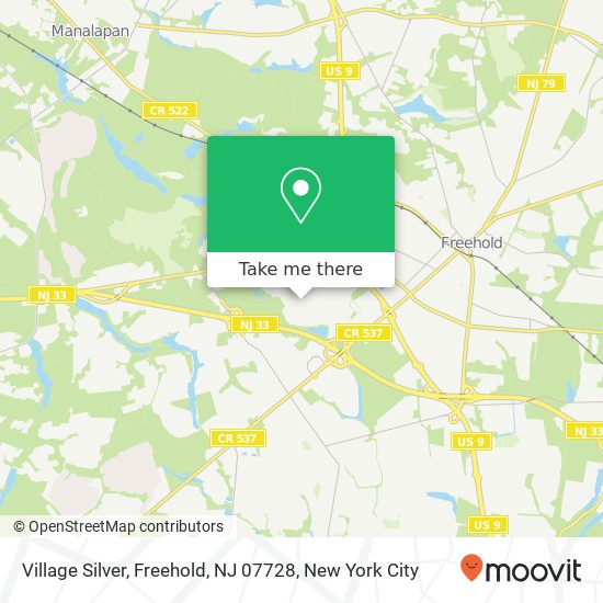 Village Silver, Freehold, NJ 07728 map