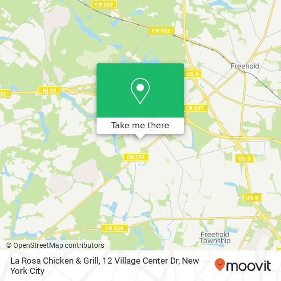 La Rosa Chicken & Grill, 12 Village Center Dr map