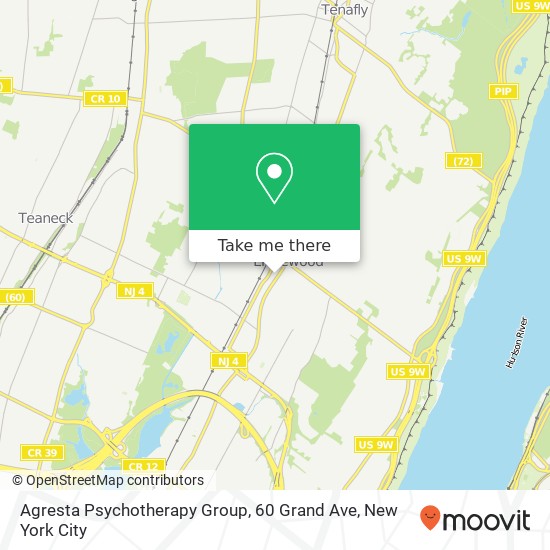 Mapa de Agresta Psychotherapy Group, 60 Grand Ave