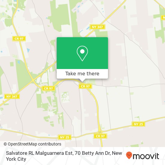 Mapa de Salvatore RL Malguarnera Est, 70 Betty Ann Dr