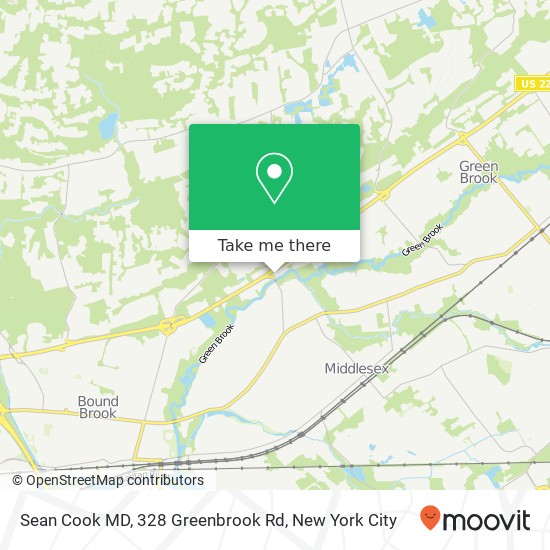 Sean Cook MD, 328 Greenbrook Rd map