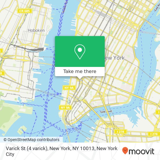 Mapa de Varick St (4 varick), New York, NY 10013