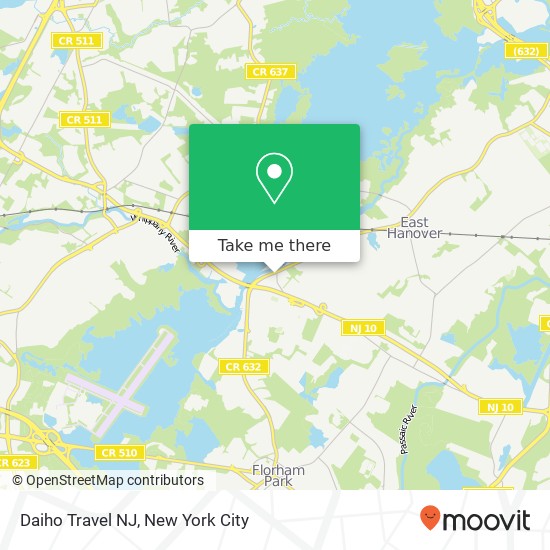 Daiho Travel NJ map