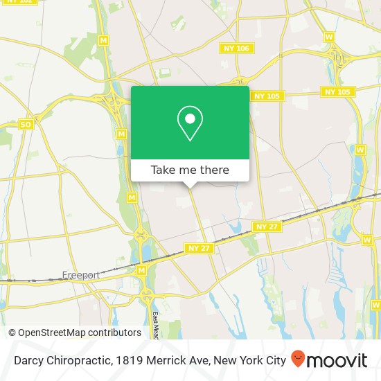 Mapa de Darcy Chiropractic, 1819 Merrick Ave