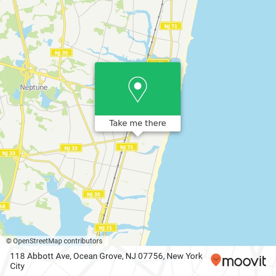 118 Abbott Ave, Ocean Grove, NJ 07756 map