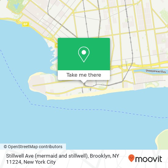 Mapa de Stillwell Ave (mermaid and stillwell), Brooklyn, NY 11224