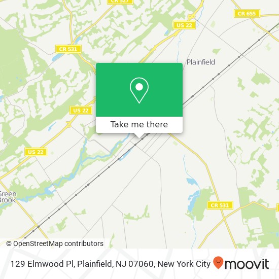 129 Elmwood Pl, Plainfield, NJ 07060 map