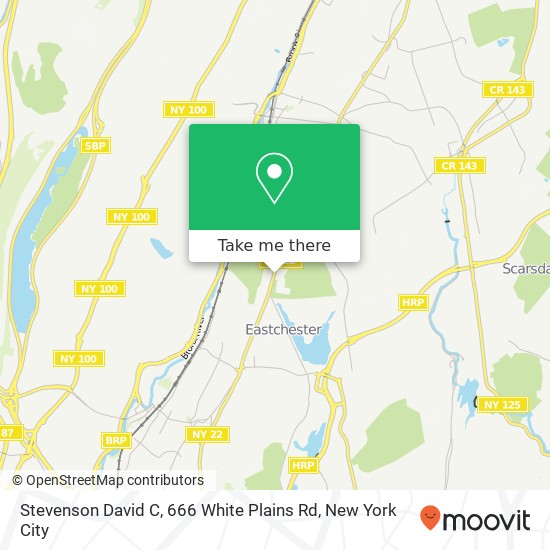 Mapa de Stevenson David C, 666 White Plains Rd