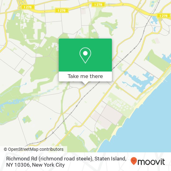 Mapa de Richmond Rd (richmond road steele), Staten Island, NY 10306