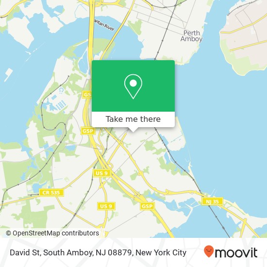 David St, South Amboy, NJ 08879 map