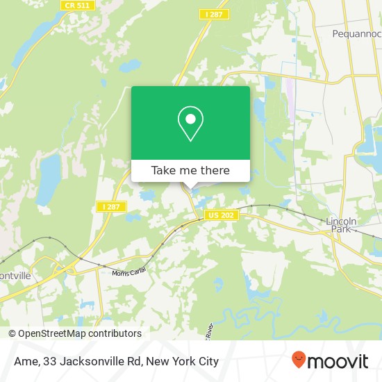 Ame, 33 Jacksonville Rd map