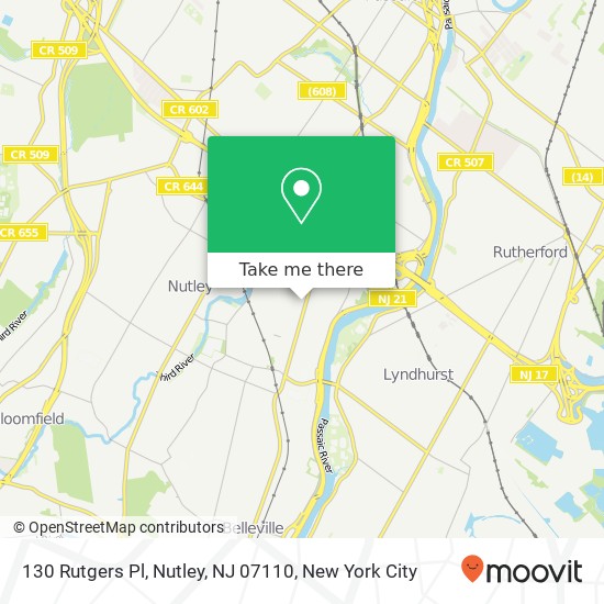 130 Rutgers Pl, Nutley, NJ 07110 map