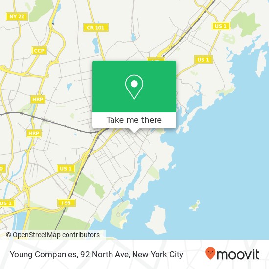 Mapa de Young Companies, 92 North Ave