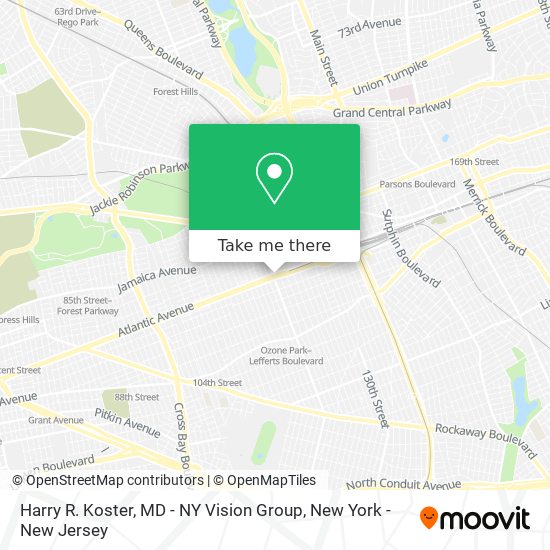 Harry R. Koster, MD - NY Vision Group map