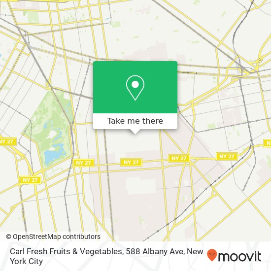 Carl Fresh Fruits & Vegetables, 588 Albany Ave map