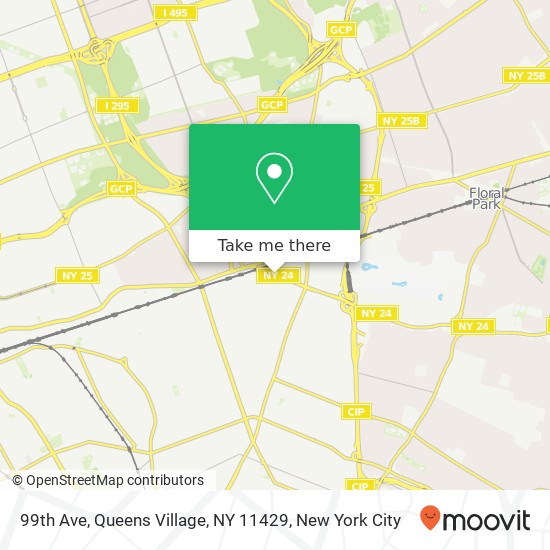Mapa de 99th Ave, Queens Village, NY 11429