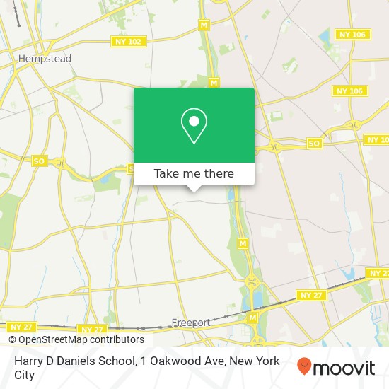 Harry D Daniels School, 1 Oakwood Ave map