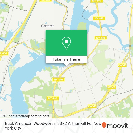 Buck American Woodworks, 2372 Arthur Kill Rd map