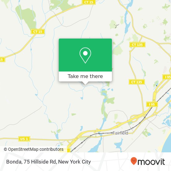 Mapa de Bonda, 75 Hillside Rd