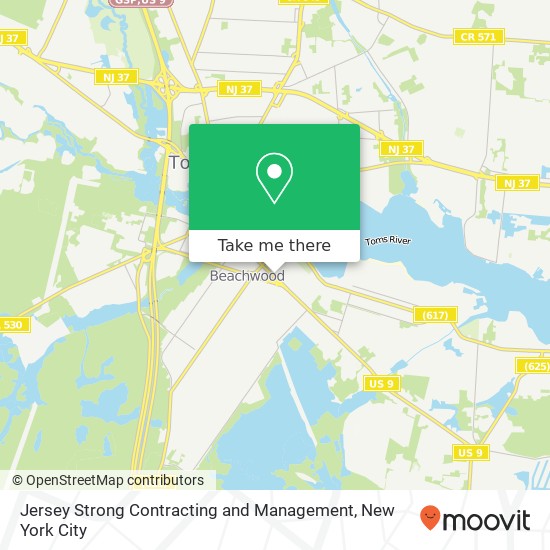 Jersey Strong Contracting and Management map