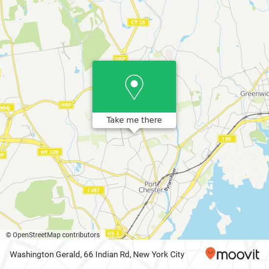 Mapa de Washington Gerald, 66 Indian Rd