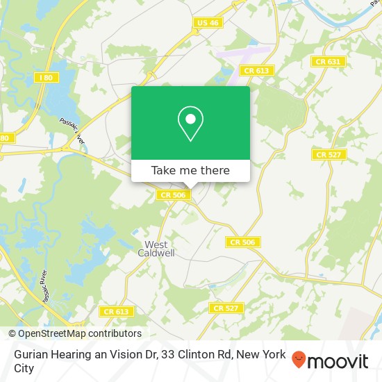 Gurian Hearing an Vision Dr, 33 Clinton Rd map