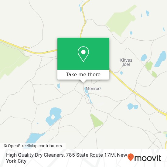 High Quality Dry Cleaners, 785 State Route 17M map