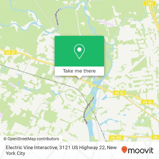 Electric Vine Interactive, 3121 US Highway 22 map