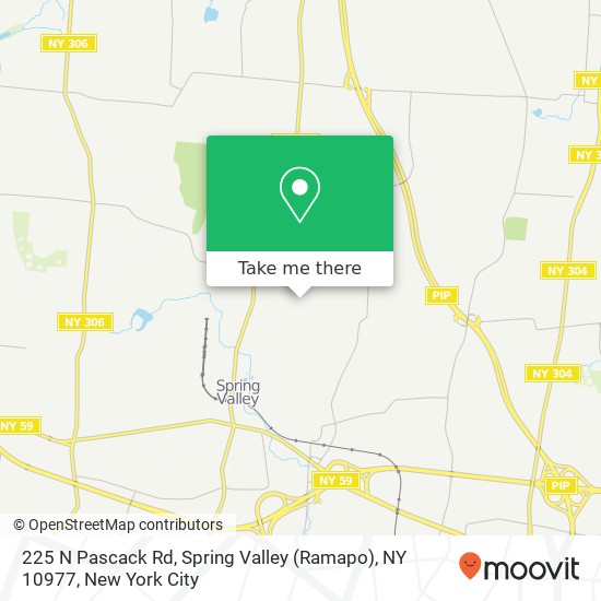 225 N Pascack Rd, Spring Valley (Ramapo), NY 10977 map