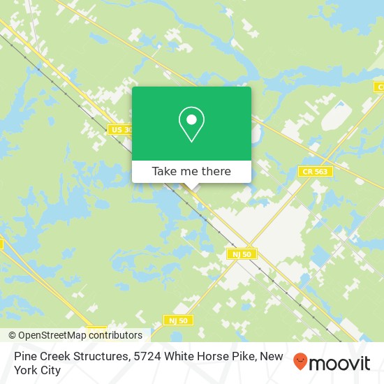 Pine Creek Structures, 5724 White Horse Pike map