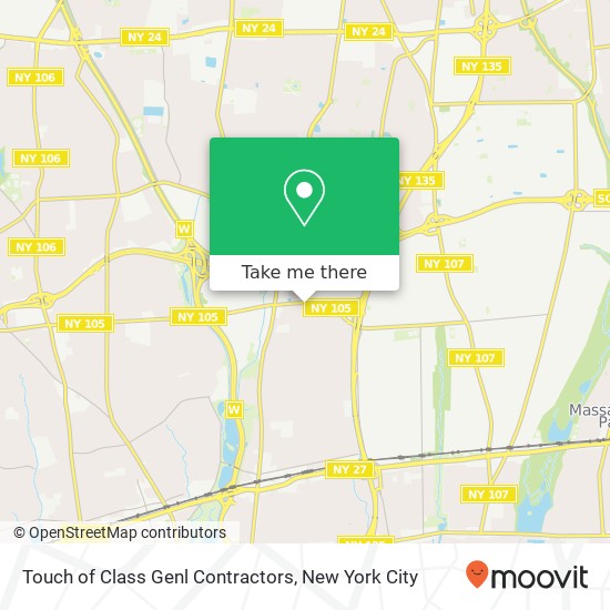 Touch of Class Genl Contractors map