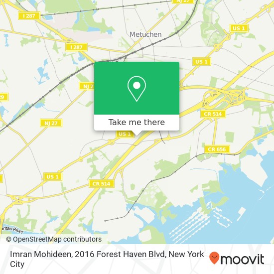 Imran Mohideen, 2016 Forest Haven Blvd map