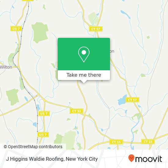 J Higgins Waldie Roofing map