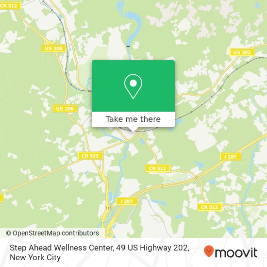 Mapa de Step Ahead Wellness Center, 49 US Highway 202